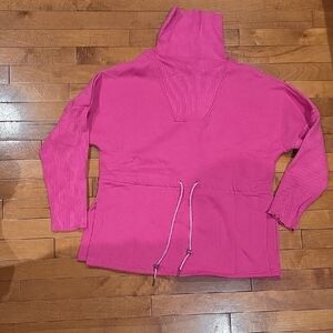 Fuchsia Cowl Neck Sweater